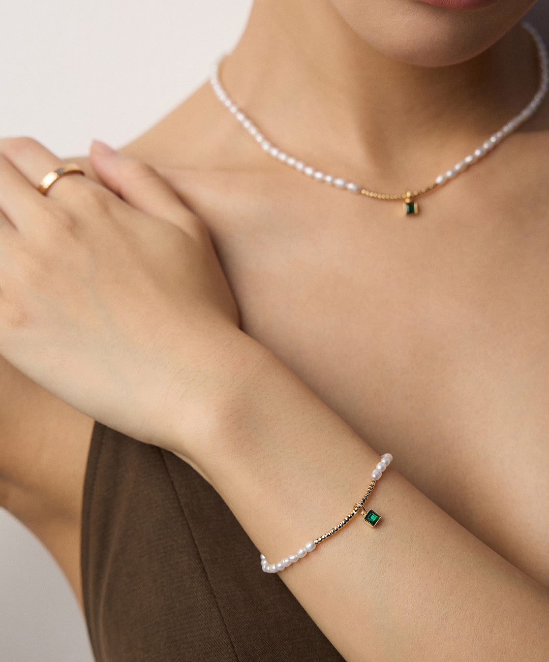 Emerald Whisper Bracelet