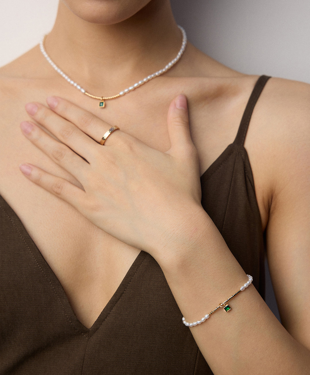 Emerald Whisper Bracelet