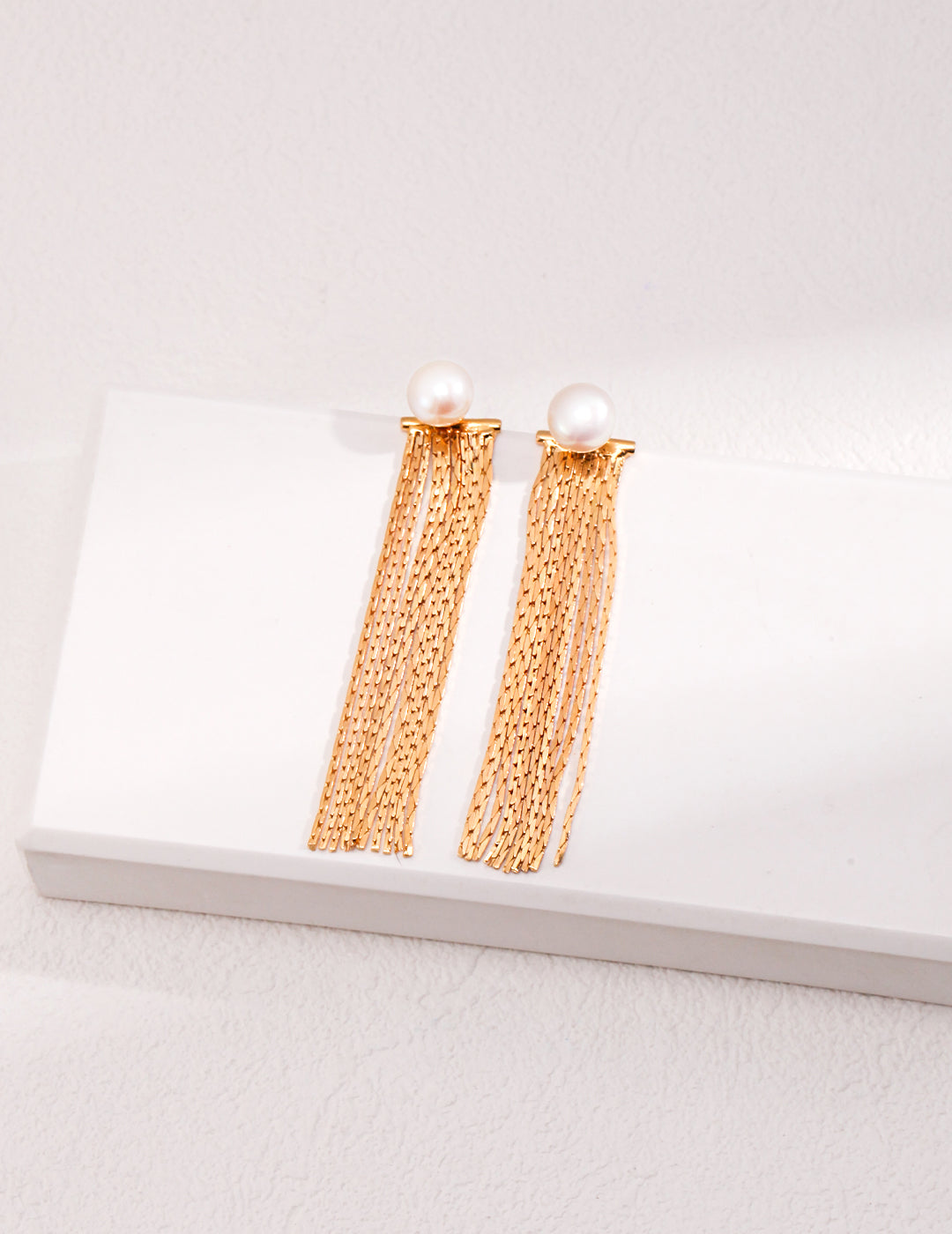 Golden Cascade Earrings