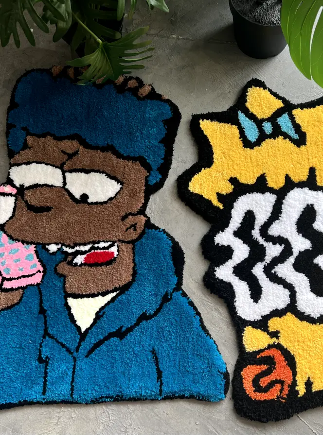 Tufted Simpsons Fun: Bring Your Favorite Characters to Life in a Rug Trend