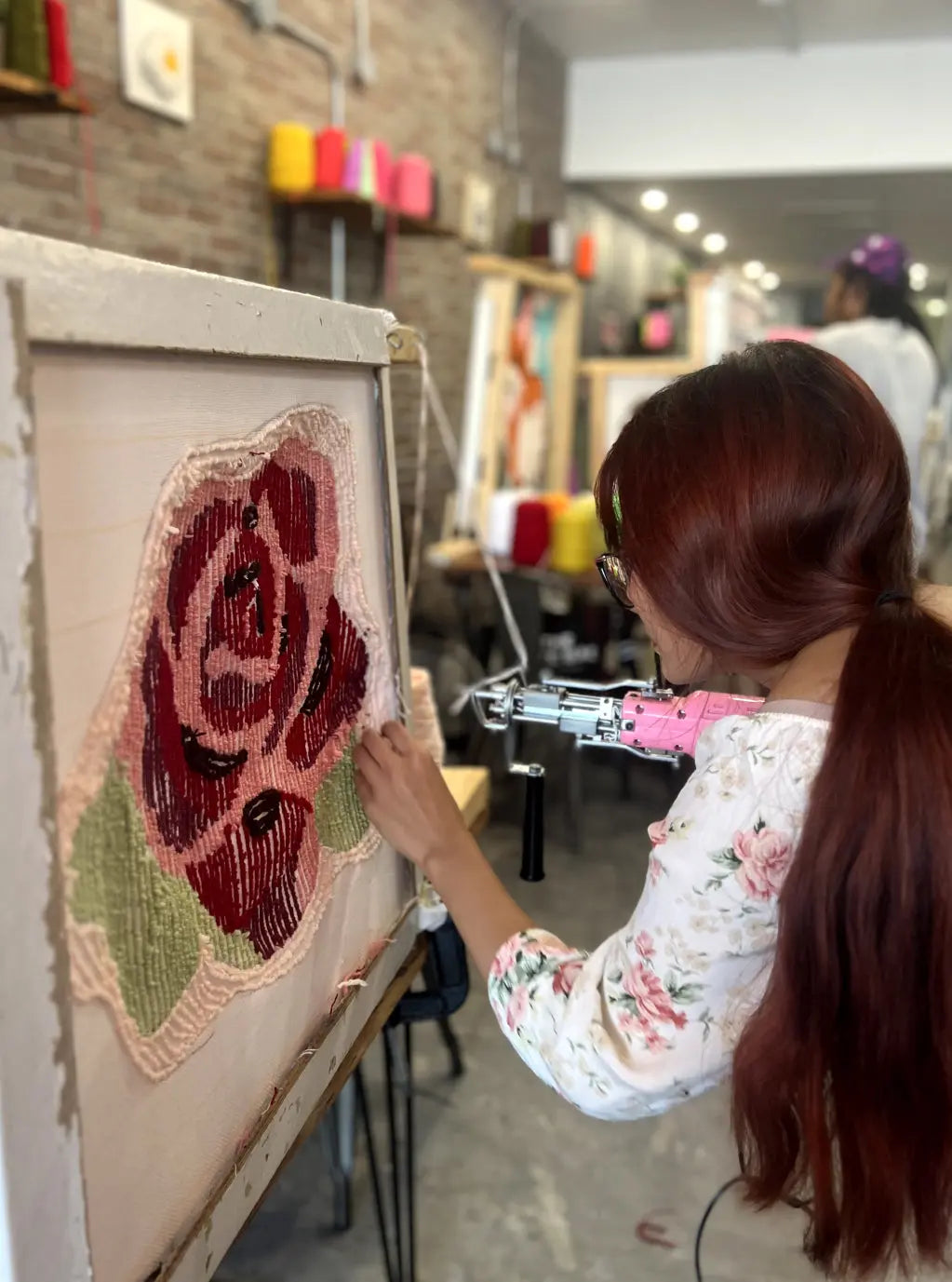 What Designers Do on Their Days Off: Rug Making! Abstract