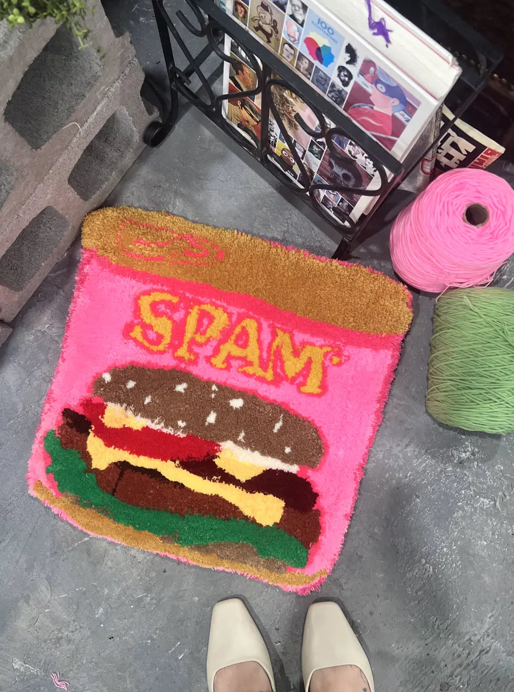 What Designers Do on Their Days Off: Rug Making! Abstract