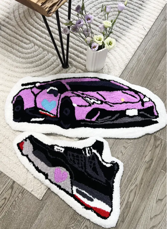 Rug Love: Ferrari & Nike with a Heart Trend
